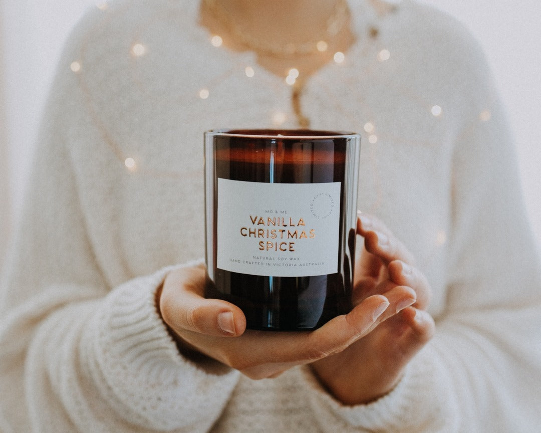 Vanilla Christmas Spice Natural Soy Wax Candle