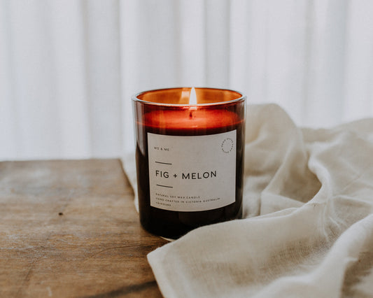 Fig + Melon Natural Soy Wax Candle